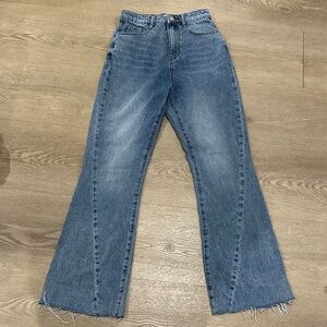 PRINCESS POLLY flare high waisted denim jeans